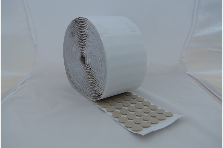 2,000-Piece Felt Rolls ¾ inch (19mm) or 1 inch (25mm) Diameter – 3mm Thick – STR40